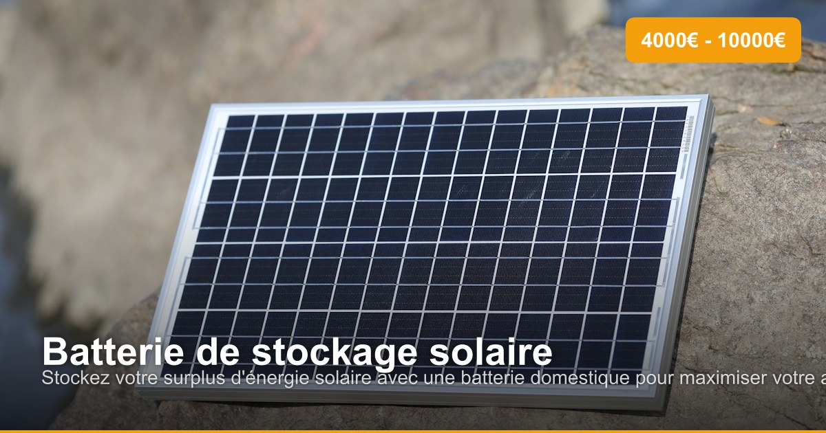 Batterie de stockage solaire dans l'arrondissement de Anvers
